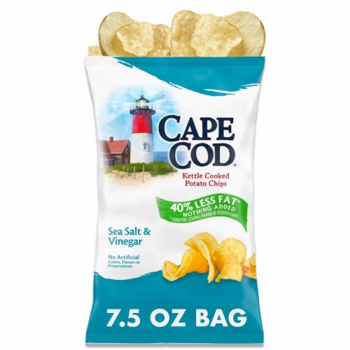 Cape Cod Less Fat Salt & Vinegar Chips Perspective: front