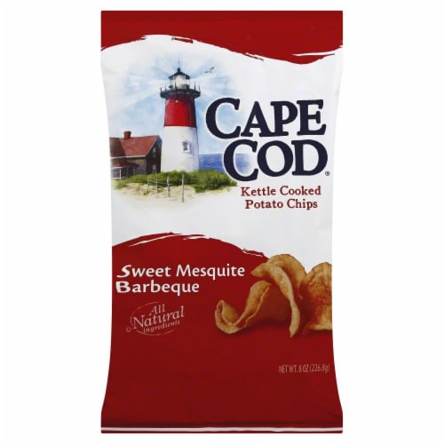 Cape Cod Sweet Mesquite Barbeque Kettle Cooked Potato Chips Perspective: front