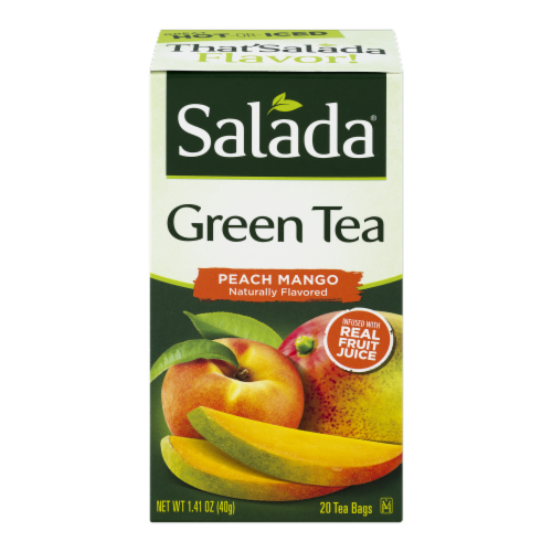 Salada Peach Mango Green Tea Perspective: front