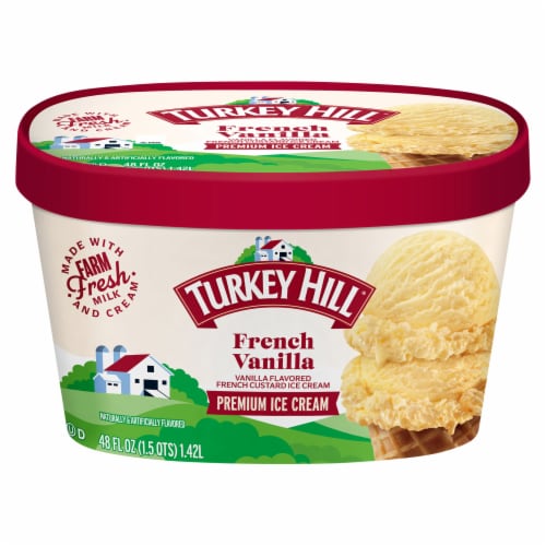 Turkey Hill® French Vanilla Ice Cream Tub Perspective: front
