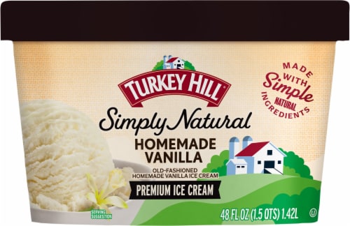 Turkey Hill® Simply Natural Homemade Vanilla Ice Cream Tub Perspective: front