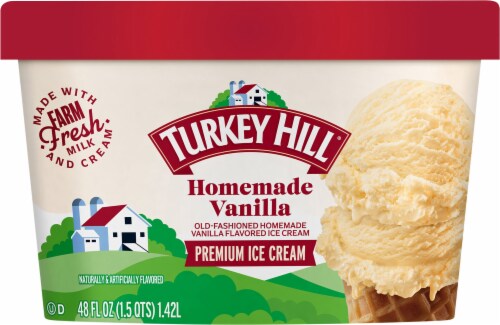 Turkey Hill® Homemade Vanilla Ice Cream Tub Perspective: front