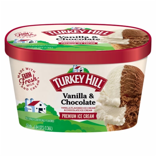 Turkey Hill® Vanilla & Chocolate Premium Ice Cream Perspective: front