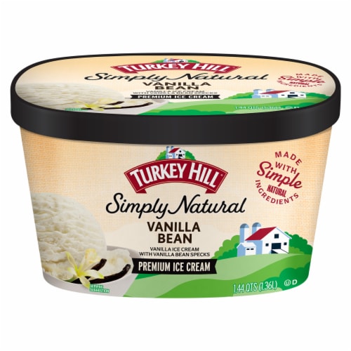 Turkey Hill® Simply Natural Vanilla Bean Premium Ice Cream Tub Perspective: front