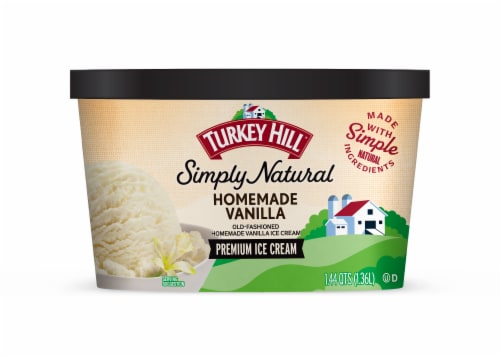 Turkey Hill® Simply Natural Homemade Vanilla Ice Cream Tub Perspective: front