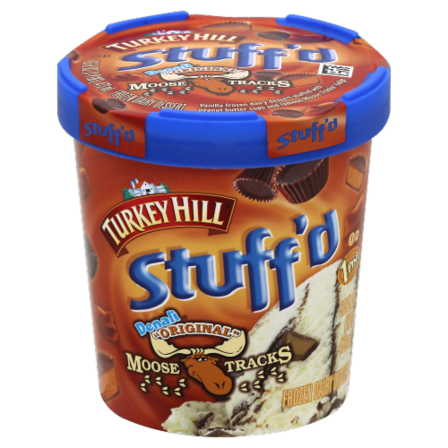 Turkey Hill® Stuff'd Original Moose Tracks Ice Cream Perspective: front