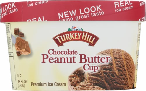 Turkey Hill® Chocolate Peanut Butter Cup Ice Cream Perspective: front