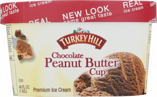 Turkey Hill® Chocolate Peanut Butter Cup Ice Cream Perspective: front