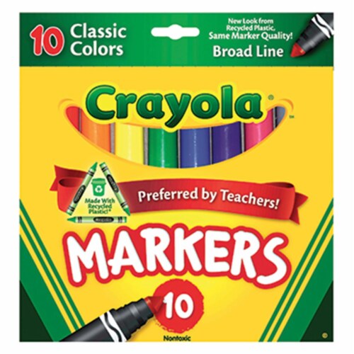 Crayola Llc Formerly Binney & Smith BIN587722 Crayola Taklon Watercolor 10Ct Perspective: front