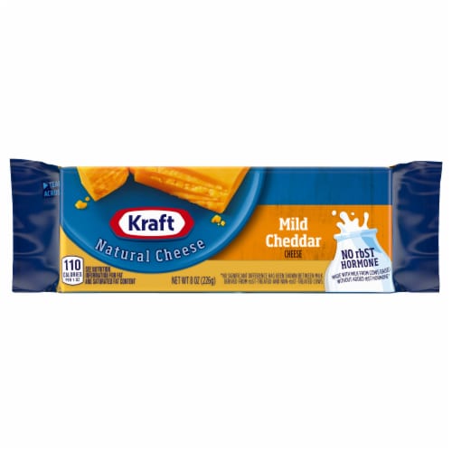 Kraft Mild Cheddar Block Cheese Perspective: front