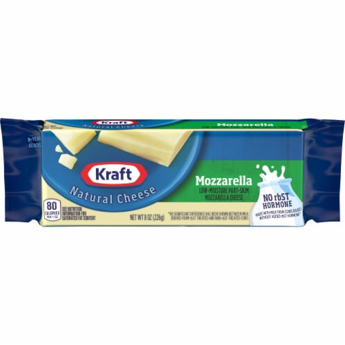 Kraft Mozzarella Cheese Perspective: front