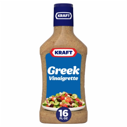 Kraft Greek Vinaigrette Salad Dressing Perspective: front