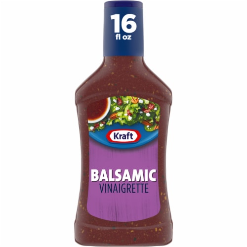 Kraft Balsamic Vinaigrette Salad Dressing Perspective: front