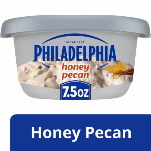 Philadelphia Honey Pecan Cream Cheese Spread Perspective: front