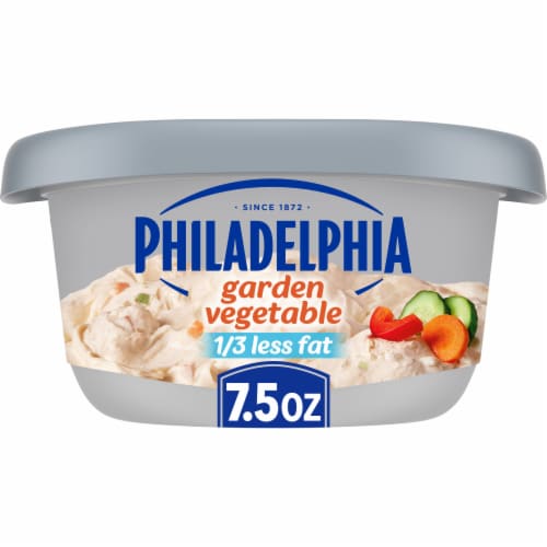 Philadelphia Garden Vegetable Reduced Fat Cream Cheese Spread, 7.5 oz ...