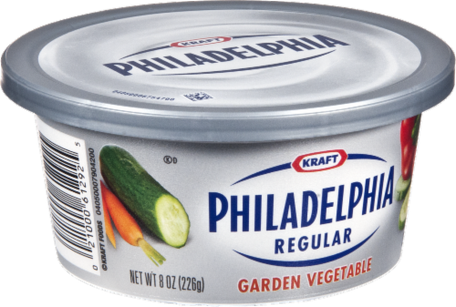 Philadelphia Garden Vegetable Cream Cheese Perspective: front