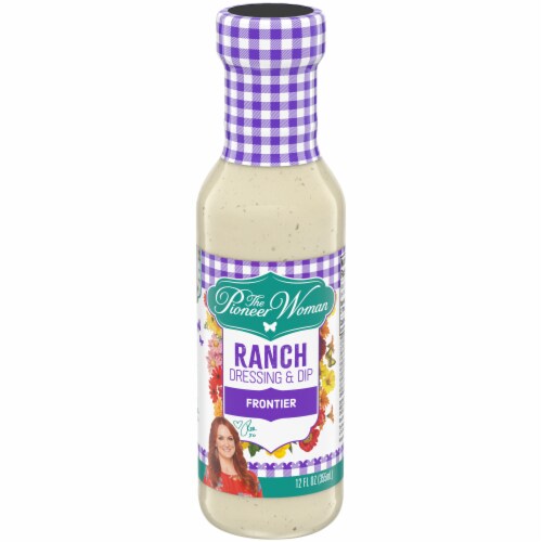 The Pioneer Woman Frontier Ranch Salad Dressing & Dip, Bottle Perspective: front