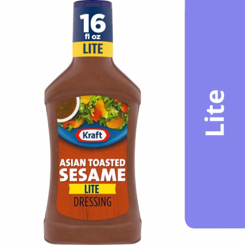 Kraft Asian Toasted Sesame Lite Salad Dressing Perspective: front