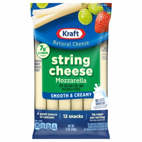 Kraft Smooth & Creamy Mozzarella Natural Cheese 12 oz Perspective: front