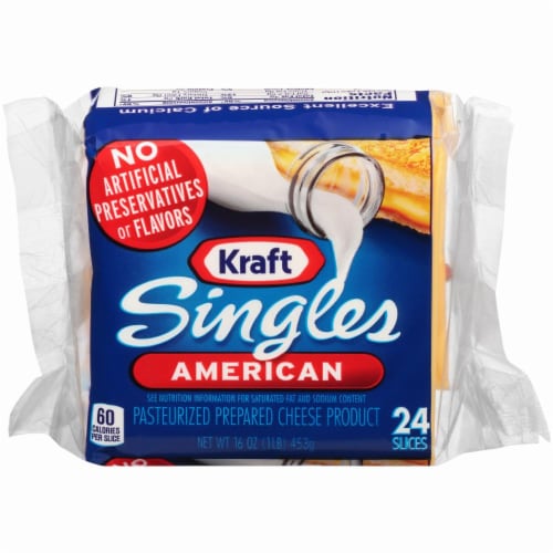 Kraft American Cheese Singles Perspective: front