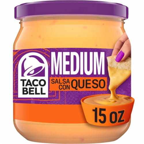 Taco Bell Medium Salsa Con Queso Cheese Dip