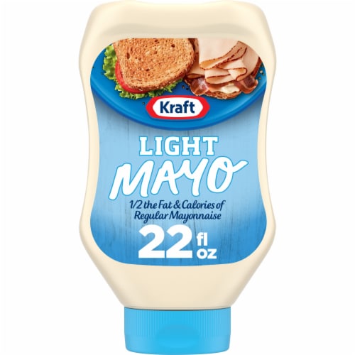 Kraft Mayo with One Half the Fat & Calories of Regular Mayonnaise, 22 fl oz - Kroger