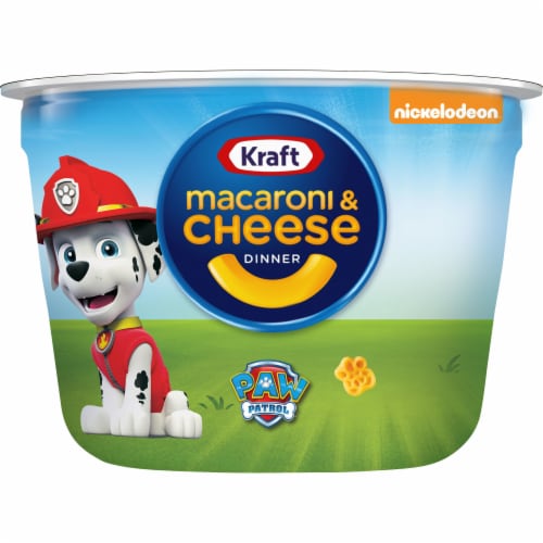 Kraft Mac & Cheese Microwavable Dinner with Nickelodeon Paw Patrol Pasta Shapes Perspective: front