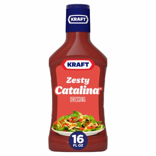Kraft Zesty Catalina French Salad Dressing Perspective: front