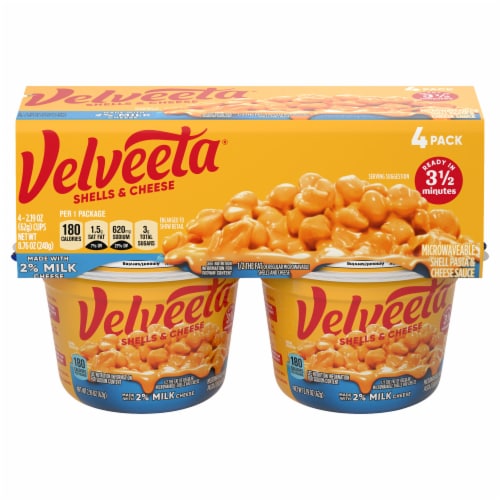 Velveeta Shells & Cheese Cups Perspective: front