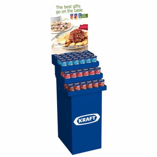 Kraft Jar Cheese Mixed Display Perspective: front