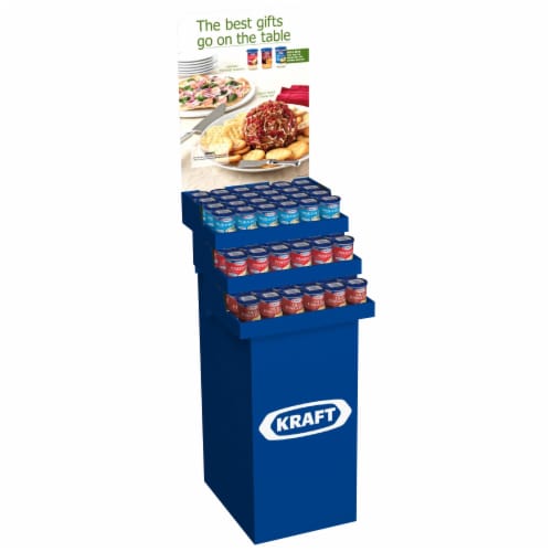 Kraft Jar Cheese Mixed Display Perspective: front