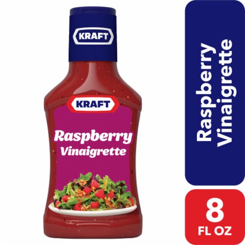 Kraft Raspberry Vinaigrette Salad Dressing Perspective: front