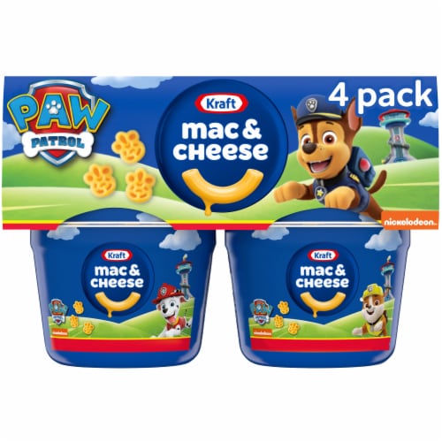 Kraft Mac N Cheese Macaroni and Cheese Cups with Paw Patrol Pasta Shapes Perspective: front