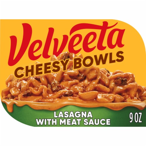 Velveeta Cheesy Lasagna with Meat Sauce & Creamy Cheese Sauce Topping Microwavable Meal Perspective: front