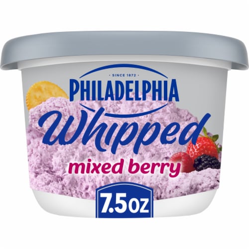 Philadelphia Mixed Berry Whipped Cream Cheese Spread Perspective: front