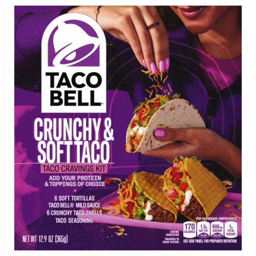 Taco Bell® Crunchy & Soft Taco Cravings Kit Perspective: front