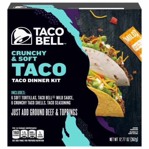Taco Bell Crunchy & Soft Taco Dinner Kit Perspective: front