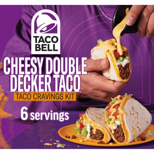 Taco Bell Cheesy Double Decker Taco Dinner Kit, 13.86 oz Pay Less