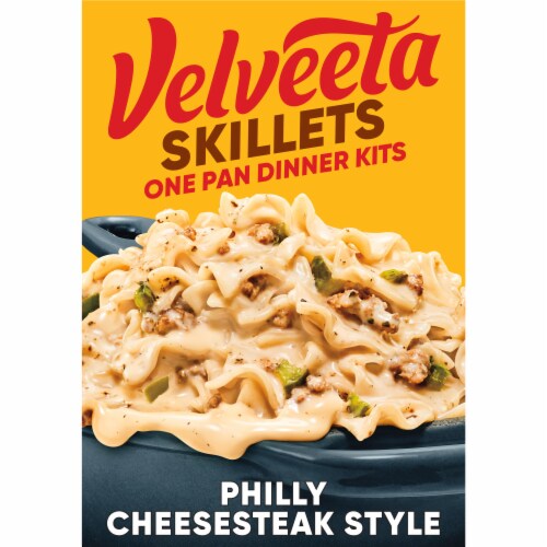 Velveeta Cheesy Skillets Philly Cheesesteak Dinner Kit Perspective: front