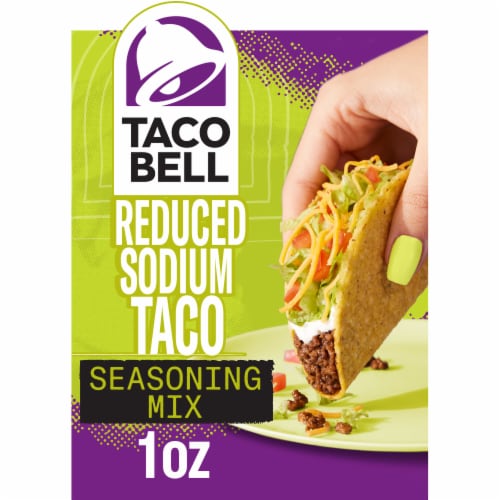 Taco Bell Reduced Sodium Taco Seasoning Mix Perspective: front