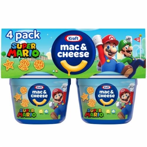 Kraft Mac N Cheese Macaroni and Cheese Cups Easy Microwavable Dinner with Unicorn Pasta Shapes Perspective: front