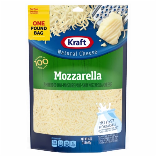 Kraft Mozzarella Shredded Cheese Perspective: front