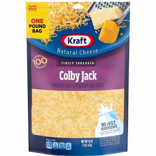 Kraft Shredded Colby Jack Cheese Perspective: front