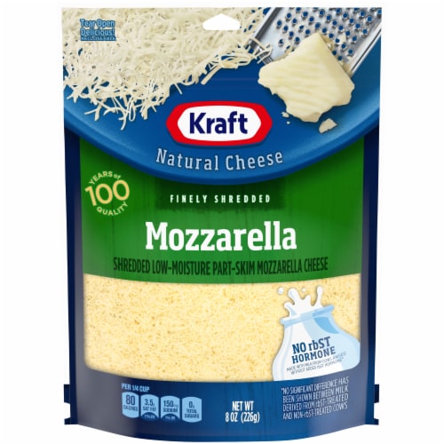 Kraft Finely Shredded Mozzarella Cheese Perspective: front
