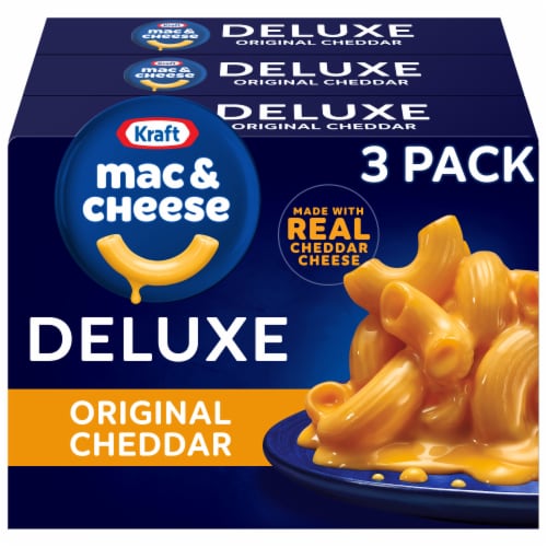 Kraft Deluxe Original Cheddar Mac N Cheese Macaroni and Cheese