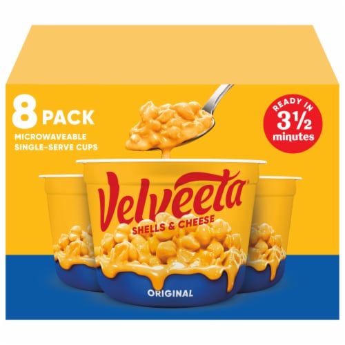 Velveeta Shells and Cheese Macaroni and Cheese Cups Easy Microwavable Dinner