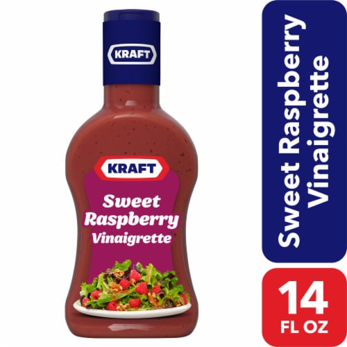 Kraft Sweet Raspberry Vinaigrette Salad Dressing Perspective: front