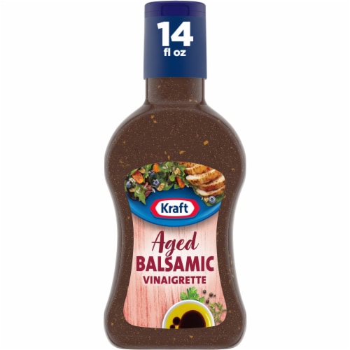 Kraft Aged Balsamic Vinaigrette Salad Dressing Perspective: front