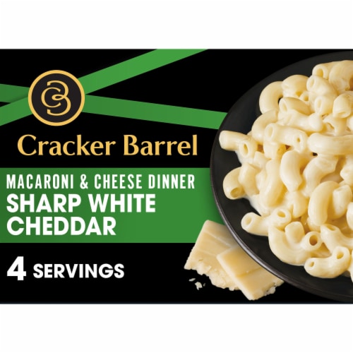 Cracker Barrel Sharp White Cheddar Macaroni & Cheese Dinner Perspective: front