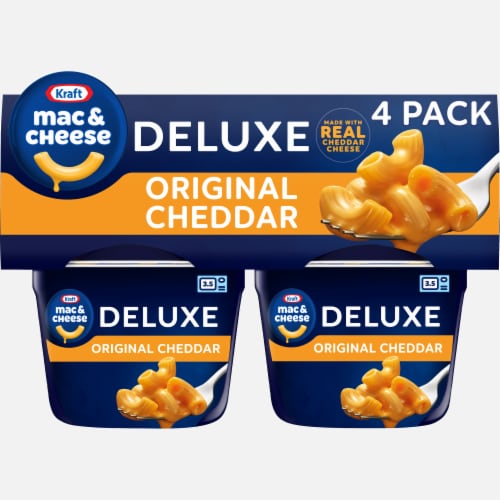 Kraft Deluxe Original Mac N Cheese Macaroni and Cheese Cups Perspective: front